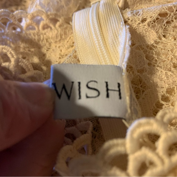 NWOT Bell of the Ball Couture Boutique Boho Crotchet & Lace Crop Top Size S/M - Picture 7 of 11